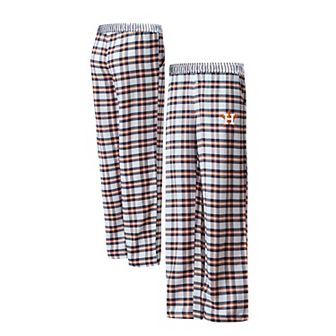 Women's Concepts Sport Navy/Orange Houston Astros Sienna Flannel Sleep Pants
