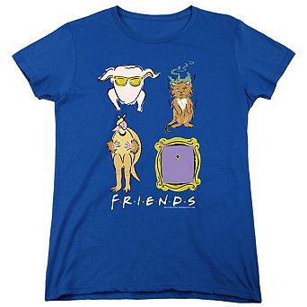 Friends Sybmols Short Sleeve Womens T-shirt