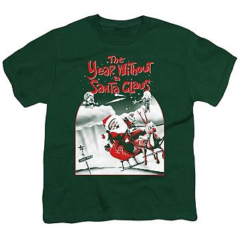 The Year Without A Santa Claus Santa Poster Short Sleeve Youth T-shirt
