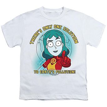 Rick And Morty Planetina Short Sleeve Youth T-shirt