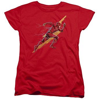 Justice League Movie Flash Forward Short Sleeve Womens T-shirt