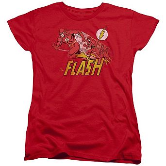 Dc Comics Flash Crimson Comet Short Sleeve Womens T-shirt
