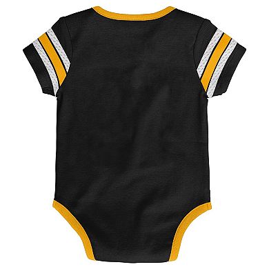 Infant Black Pittsburgh Penguins Hockey Jersey Bodysuit