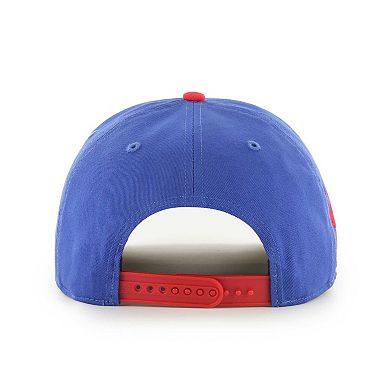 Men's '47 Royal/Red Buffalo Bills Crosstown Two-Tone Hitch Adjustable Hat
