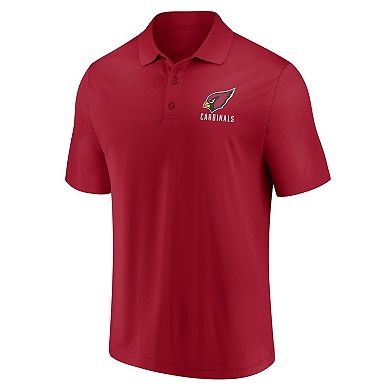 Men's Fanatics Branded White/Cardinal Arizona Cardinals Lockup Two-Pack Polo Set