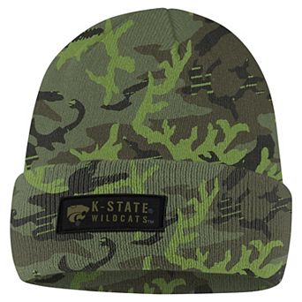 Men's Nike Camo Kansas State Wildcats Military Pack Cuffed Knit Hat