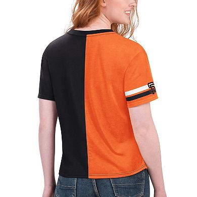 Women's Starter Black/Orange San Francisco Giants Power Move T-Shirt