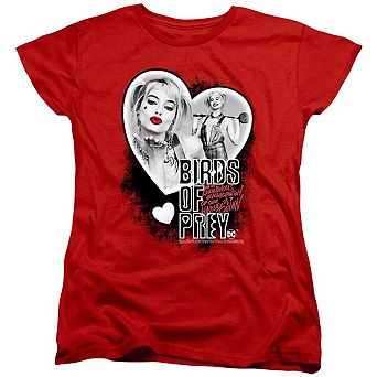 Birds Of Prey Heart Harley Short Sleeve Women´s T-Shirt