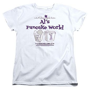 Gilmore Girls Als Pancake World Short Sleeve Womens T-shirt