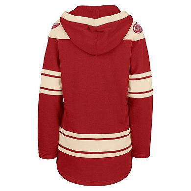 Women's '47 Red Detroit Red Wings Superior Lacer Pullover Hoodie