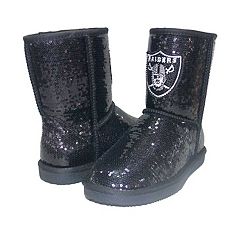 Women's Cuce Scarlet San Francisco 49ers Knee-High Sequin Boots