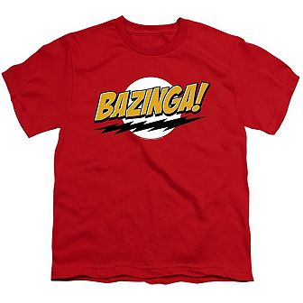 Big Bang Theory Bazinga Short Sleeve Youth T-shirt