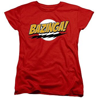 Big Bang Theory Bazinga Short Sleeve Women´s T-Shirt