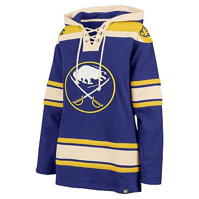 Women's '47 Royal Buffalo Sabres Superior Lacer Pullover Hoodie