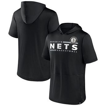 Men's Fanatics Branded Black Brooklyn Nets Possession Hoodie T-Shirt