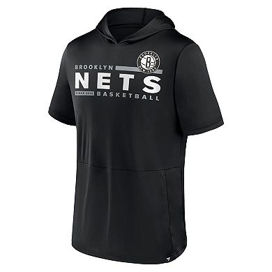 Men's Fanatics Branded Black Brooklyn Nets Possession Hoodie T-Shirt