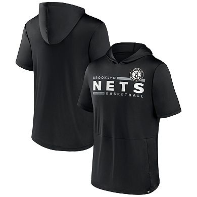 Men's Fanatics Branded Black Brooklyn Nets Possession Hoodie T-Shirt