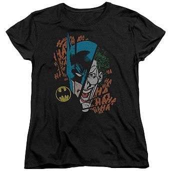 Dc Comics Broken Visage Short Sleeve Womens T-shirt