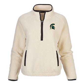 Women's Natural Michigan State Spartans Everest Half-Zip Top