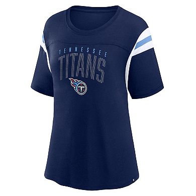 Women's Fanatics Branded Navy Tennessee Titans Classic Rhinestone T-Shirt