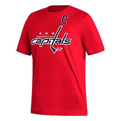 Men's adidas Alexander Ovechkin Red Washington Capitals Fresh Name & Number T-Shirt