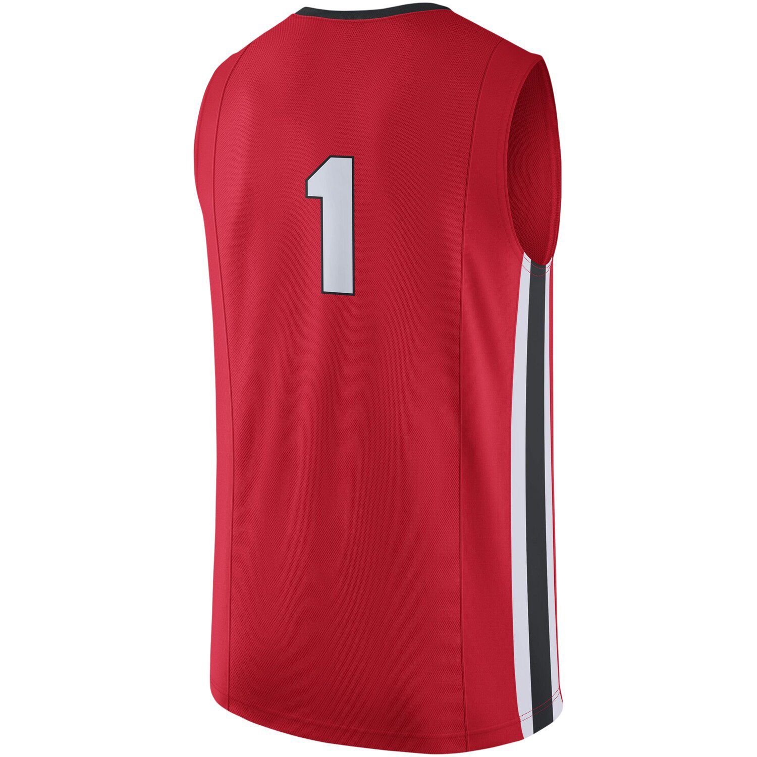 Men's Nike #1 Red Georgia Bulldogs Replica Jersey