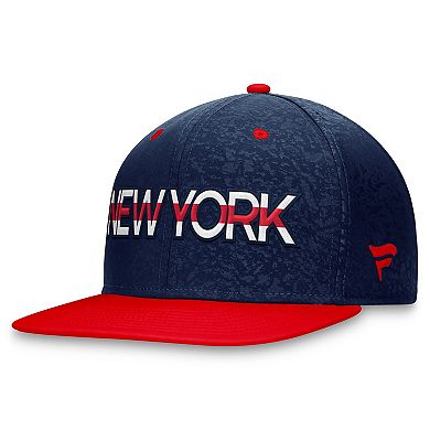 Men's Fanatics Branded Navy/Red New York Rangers Authentic Pro Rink Two-Tone Snapback Hat