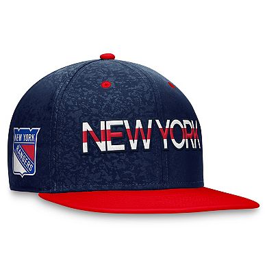 Men's Fanatics Branded Navy/Red New York Rangers Authentic Pro Rink Two-Tone Snapback Hat