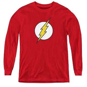Dc Comics Flash Flash Logo Youth Long Sleeve T-shirt