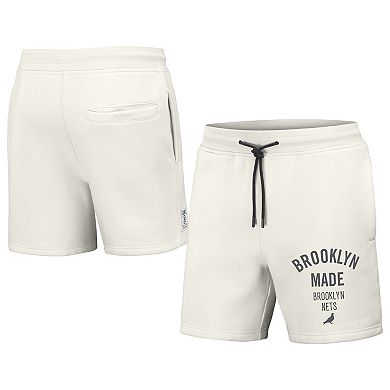 Men's NBA x Staple Cream Brooklyn Nets Heavyweight Fleece Shorts