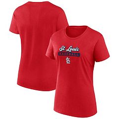 Women's Lusso White St. Louis Cardinals Nikki Raglan T-Shirt Size: Large