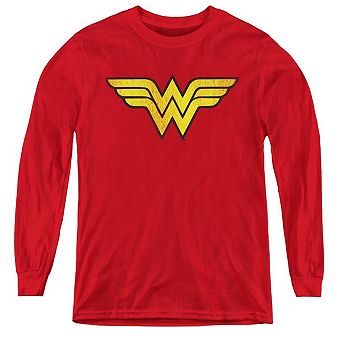Dc Comics Wonder Woman Logo Dist Youth Long Sleeve T-shirt