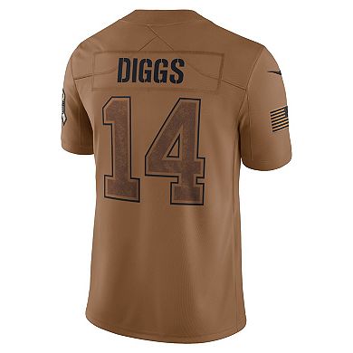 Men's Nike Stefon Diggs Brown Buffalo Bills 2023 Salute To Service Limited Jersey