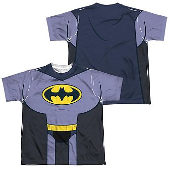 Teen Titans Go To The Movies Batman Uniform Short Sleeve Youth Poly Crew T-shirt
