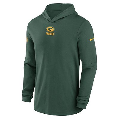 NEW XL Green Bay Packers Nike Helmet Hooded outlet Long Sleeve T-Shirt Dri Fit Cotton