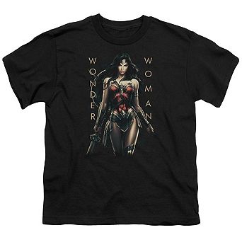 Wonder Woman Movie Armed And Dangerous Short Sleeve Youth T-shirt