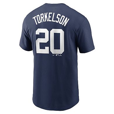 Men's Nike Spencer Torkelson Navy Detroit Tigers Player Name & Number T ...