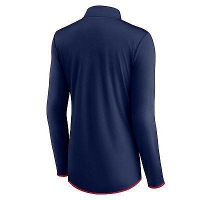 Women's Fanatics Branded Navy Minnesota Twins Corner Quarter-Zip Top