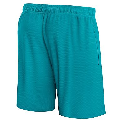 Men's Fanatics Branded Teal Charlotte Hornets Post Up Mesh Shorts