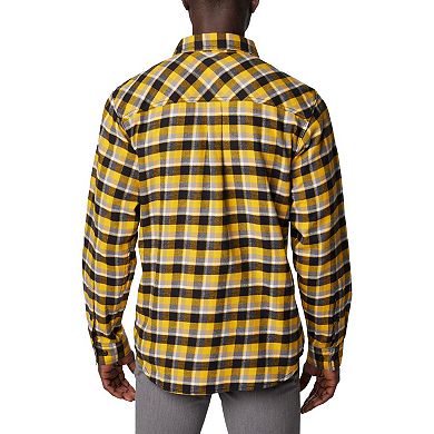 Columbia Gold Iowa Hawkeyes Flare Gun Flannel Long Sleeve Shirt