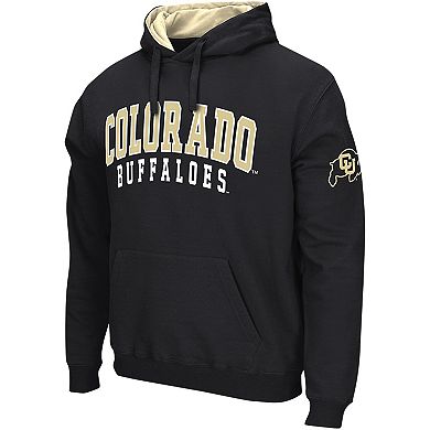 Men's Colosseum Black Colorado Buffaloes Double Arch Pullover Hoodie