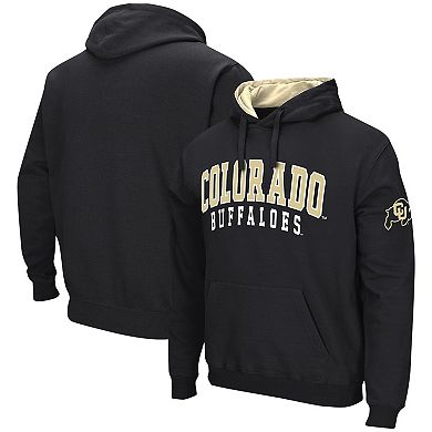 Men's Colosseum Black Colorado Buffaloes Double Arch Pullover Hoodie