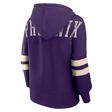 Women's Fanatics Branded Purple Phoenix Suns Bold Move Dolman V-Neck Pullover Hoodie