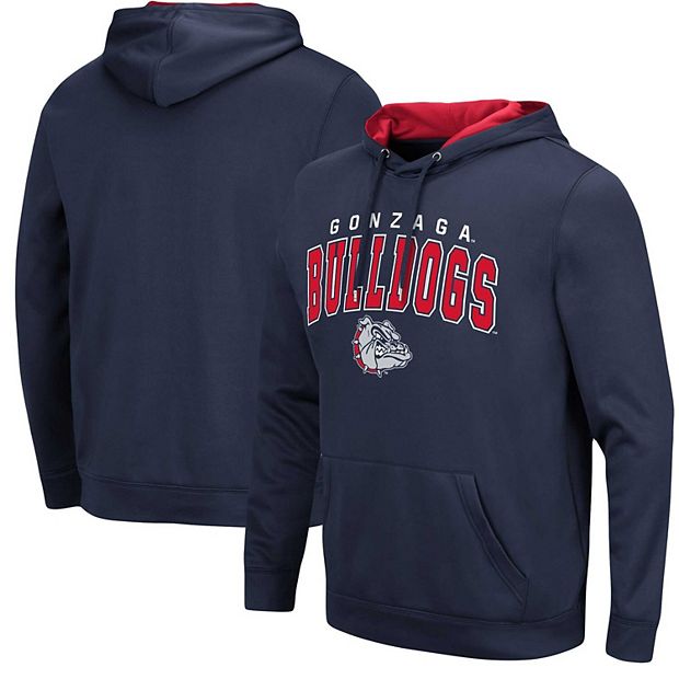 Men s Colosseum Navy Gonzaga Bulldogs Resistance Pullover Hoodie