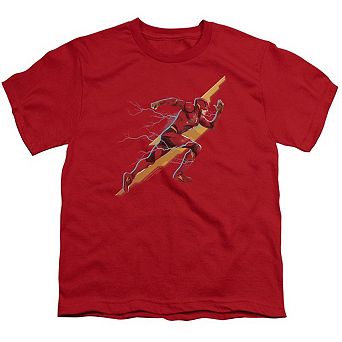 Justice League Movie Flash Forward Short Sleeve Youth T-shirt