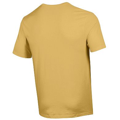 Men's Champion Gold Colorado Buffaloes Skinny Arch Vintage Wash T-Shirt