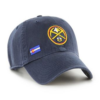 Women's '47 Navy Denver Nuggets Confetti Undervisor Clean Up Adjustable Hat