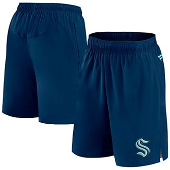 Men's Fanatics Branded Deep Sea Blue Seattle Kraken Authentic Pro Tech Shorts