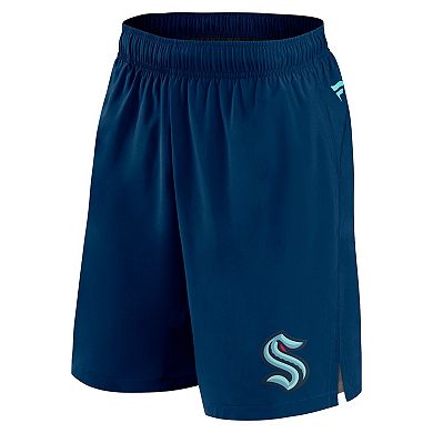 Men's Fanatics Branded Deep Sea Blue Seattle Kraken Authentic Pro Tech Shorts
