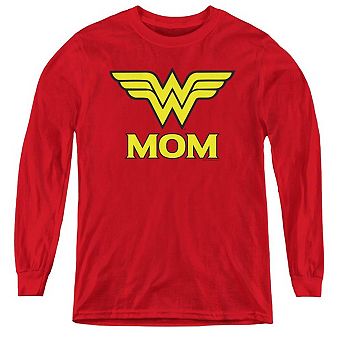 Dco Wonder Woman Mom Youth Long Sleeve T-shirt